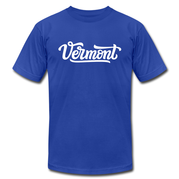 Vermont T-Shirt - Hand Lettered Unisex Vermont T Shirt - royal blue