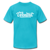 Vermont T-Shirt - Hand Lettered Unisex Vermont T Shirt - turquoise