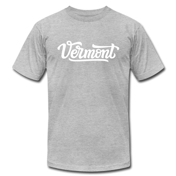 Vermont T-Shirt - Hand Lettered Unisex Vermont T Shirt - heather gray