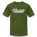 Vermont T-Shirt - Hand Lettered Unisex Vermont T Shirt - olive