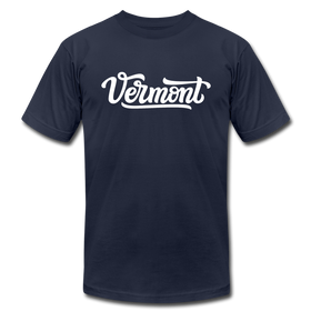 Vermont T-Shirt - Hand Lettered Unisex Vermont T Shirt - navy