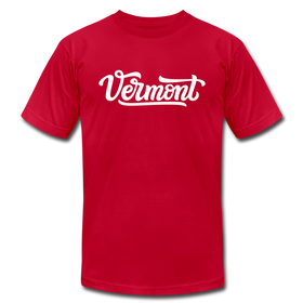 Vermont T-Shirt - Hand Lettered Unisex Vermont T Shirt - red
