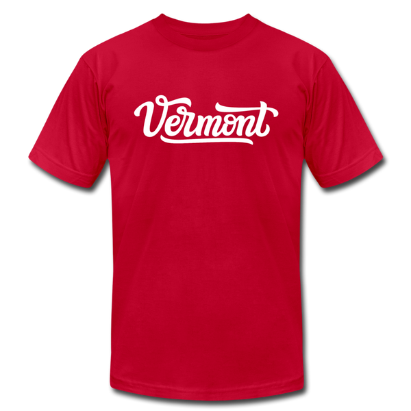 Vermont T-Shirt - Hand Lettered Unisex Vermont T Shirt - red