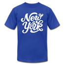 New York T-Shirt - Hand Lettered Unisex New York T Shirt - royal blue