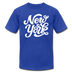 New York T-Shirt - Hand Lettered Unisex New York T Shirt - royal blue