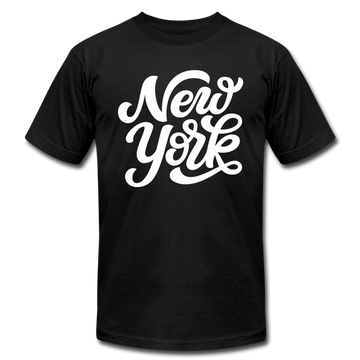 New York T-Shirt - Hand Lettered Unisex New York T Shirt - black