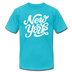 New York T-Shirt - Hand Lettered Unisex New York T Shirt - turquoise