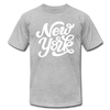 New York T-Shirt - Hand Lettered Unisex New York T Shirt - heather gray