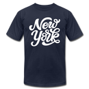 New York T-Shirt - Hand Lettered Unisex New York T Shirt - navy