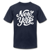 New York T-Shirt - Hand Lettered Unisex New York T Shirt - navy