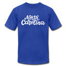 North Carolina T-Shirt - Hand Lettered Unisex North Carolina T Shirt - royal blue