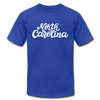 North Carolina T-Shirt - Hand Lettered Unisex North Carolina T Shirt - royal blue