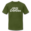 North Carolina T-Shirt - Hand Lettered Unisex North Carolina T Shirt - olive