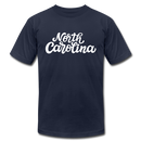 North Carolina T-Shirt - Hand Lettered Unisex North Carolina T Shirt - navy