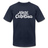 North Carolina T-Shirt - Hand Lettered Unisex North Carolina T Shirt - navy