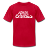 North Carolina T-Shirt - Hand Lettered Unisex North Carolina T Shirt - red