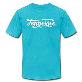 Tennessee T-Shirt - Hand Lettered Unisex Tennessee T Shirt - turquoise