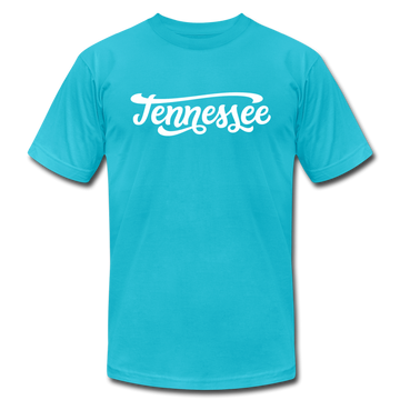 Tennessee T-Shirt - Hand Lettered Unisex Tennessee T Shirt - turquoise