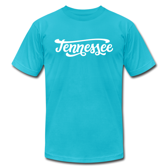 Tennessee T-Shirt - Hand Lettered Unisex Tennessee T Shirt - turquoise