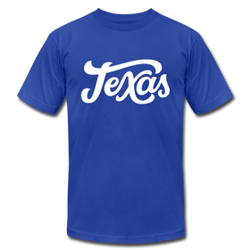 Texas T-Shirt - Hand Lettered Unisex Texas T Shirt - royal blue