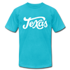 Texas T-Shirt - Hand Lettered Unisex Texas T Shirt - turquoise