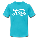 Texas T-Shirt - Hand Lettered Unisex Texas T Shirt - turquoise