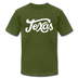 Texas T-Shirt - Hand Lettered Unisex Texas T Shirt - olive