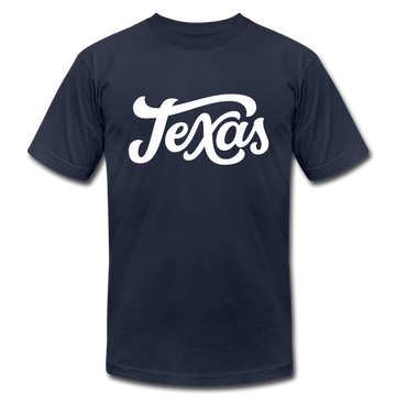 Texas T-Shirt - Hand Lettered Unisex Texas T Shirt - navy