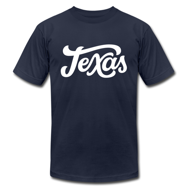Texas T-Shirt - Hand Lettered Unisex Texas T Shirt - navy