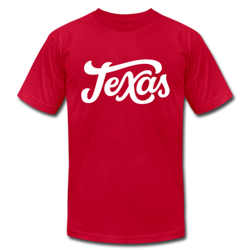 Texas T-Shirt - Hand Lettered Unisex Texas T Shirt - red