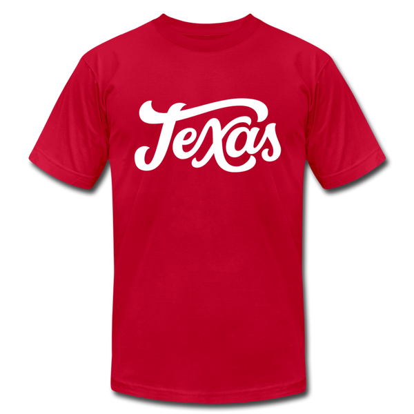 Texas T-Shirt - Hand Lettered Unisex Texas T Shirt - red
