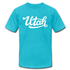 Utah T-Shirt - Hand Lettered Unisex Utah T Shirt - turquoise