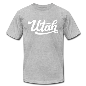 Utah T-Shirt - Hand Lettered Unisex Utah T Shirt - heather gray