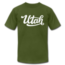 Utah T-Shirt - Hand Lettered Unisex Utah T Shirt - olive