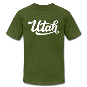 Utah T-Shirt - Hand Lettered Unisex Utah T Shirt - olive
