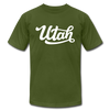 Utah T-Shirt - Hand Lettered Unisex Utah T Shirt - olive