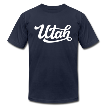 Utah T-Shirt - Hand Lettered Unisex Utah T Shirt - navy