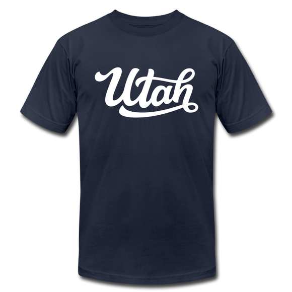 Utah T-Shirt - Hand Lettered Unisex Utah T Shirt - navy