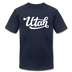 Utah T-Shirt - Hand Lettered Unisex Utah T Shirt - navy