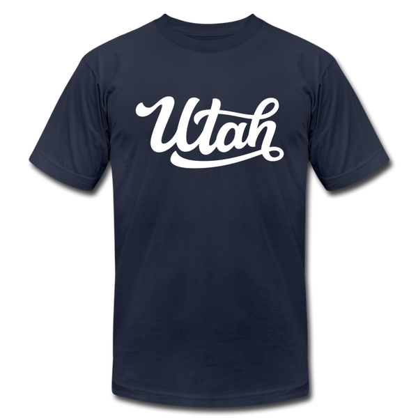 Utah T-Shirt - Hand Lettered Unisex Utah T Shirt - navy