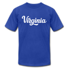 Virginia T-Shirt - Hand Lettered Unisex Virginia T Shirt - royal blue