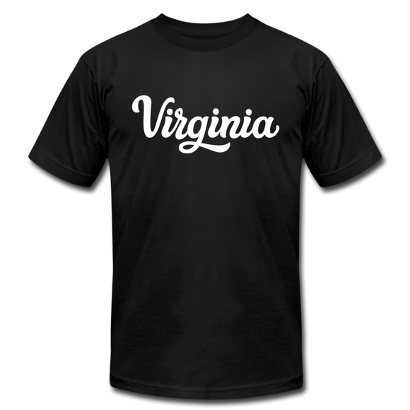 Virginia T-Shirt - Hand Lettered Unisex Virginia T Shirt - black