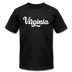 Virginia T-Shirt - Hand Lettered Unisex Virginia T Shirt - black