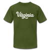 Virginia T-Shirt - Hand Lettered Unisex Virginia T Shirt - olive