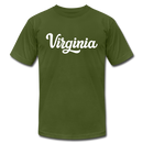 Virginia T-Shirt - Hand Lettered Unisex Virginia T Shirt - olive