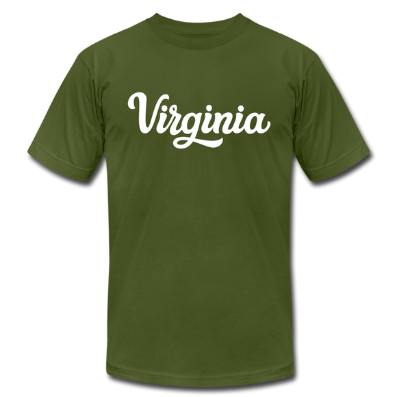 Virginia T-Shirt - Hand Lettered Unisex Virginia T Shirt - olive