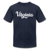Virginia T-Shirt - Hand Lettered Unisex Virginia T Shirt - navy