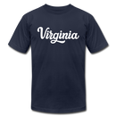 Virginia T-Shirt - Hand Lettered Unisex Virginia T Shirt - navy