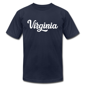 Virginia T-Shirt - Hand Lettered Unisex Virginia T Shirt - navy