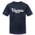 Virginia T-Shirt - Hand Lettered Unisex Virginia T Shirt - navy